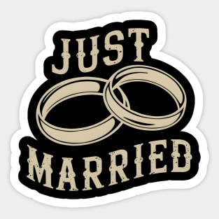 Just Married Sticker
